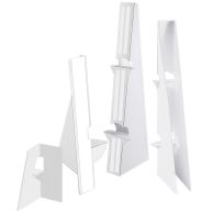 Double Wing Easel Backs Self-Stick [White, 7"] 25 /Pack  (Discontinued)