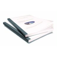 Coverbind Clear Matte / Linen Backs Thermal Binding Covers [Portrait, Graphite, 1/2", 11 x 8.5] 60 /Box