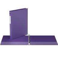 Premium Economy Round Ring Binders [Purple, Letter Size, 6/Pack]