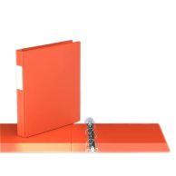 Premium Economy Angle D Ring Binders [Orange, Letter Size, 6/Pack]