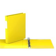 Premium Economy Angle D Ring Binders [Yellow, Letter Size, 6/Pack]