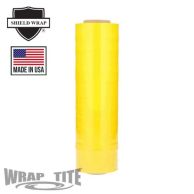 Wrap-Tite Cast Hand Stretch Wrap Film - [Tinted Yellow, 80 Gauge, 18" x 1000', 4 Rolls] Image 1