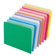 Pendaflex Two-Tone Colored Letter-Size File Folders with Straight-Cut Tabs Image 1
