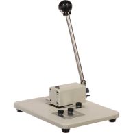 Medium Manual Table Top Slot Punch With Adjustable Centering Guides 9/16" x 1/8" Slot Size