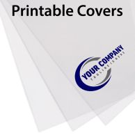 Eco Transparent Printable Covers [No Window, 200 gsm, Matte Frost, Square Corner, Unpunched, 9" X 11"] 100 /Pack
