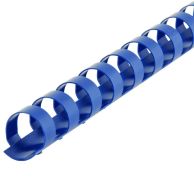 9/16" Blue Plastic Binding Combs [15 Ring, 8 ½" Long]