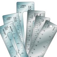 Flexible Steel Ruler with Millimeters and Inches mm in Metal Gauge Ruler