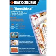 Black & Decker TimeShield 5 Mil Menu Size Laminating Pouches 25pk Image 1