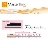 MasterBind Black 10mm Hard Cover Binding Channels - 10/BX Image 1