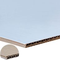 Plain notFOAM™ Biodegradable Corrugated Mounting Boards - Best sustainable foam board alternative