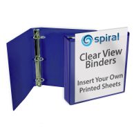 Royal Blue Colored Clearview Ring Binders