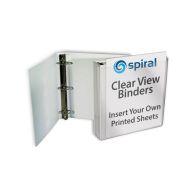 1" Half Size Silver View Binder [Box of 72] Image 1