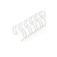 White Spiral-O 19-Loop Wire Binding Spines Image 1