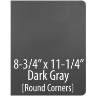 206 Composition Cover [No Window, Round Corner, Dark Gray, Unpunched, 8-3/4" X 11-1/4"] 100 /Pack (Discontinued)