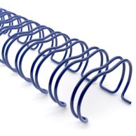 3:1 Blue Wire Binding Spine | Twin Loop Metal Binder Supplies with 3:1 Pitch Spacing for Small Books