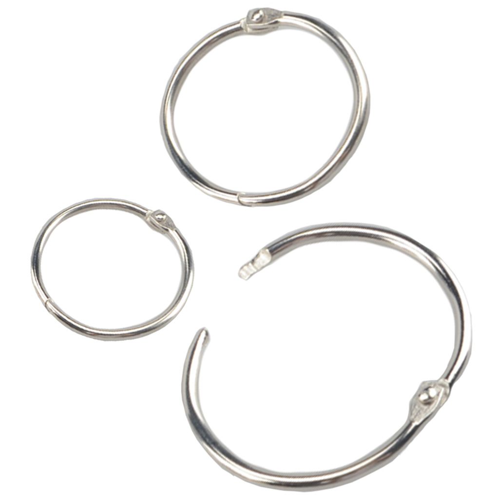 Buy Silver Metal Loose Leaf Binding Rings Book Rings Online Binding 101
