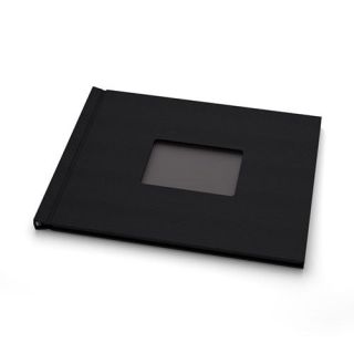 Pinchbook [w/ Window, Cloth, Black, 8"x10" Landscape] 5 /Pack - Clearance Sale