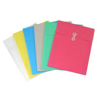 C-Line Assorted Poly Envelope Top Load w/ String Closure 24pk - CLI-58020 - Clearance Sale Image 1