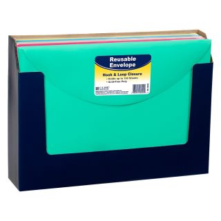 C-Line Assorted Reusable XL Poly Envelopes w/ Hook and Loop Closure 36pk - CLI-58000 - Clearance Sale Image 1