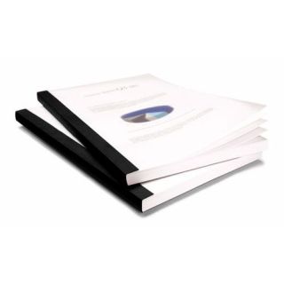 Coverbind Black Clear Linen Thermal Binding Covers (Price per Box)
