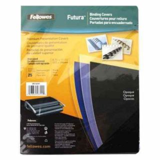 Fellowes Futura Black Oversize Binding Covers 25pk - 5224701