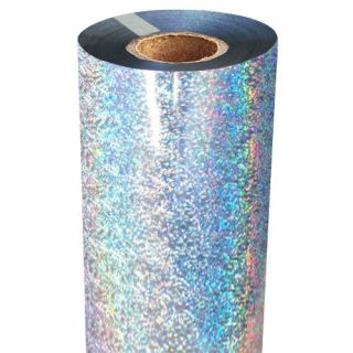 Silver Glitter Foil Fusing Roll Image 1