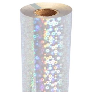 Bubbles Holographic Foil Fusing Rolls [Transparent Underlay] Image 1