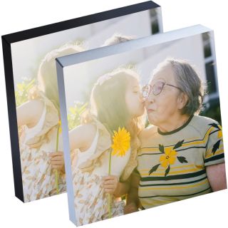12" x 12" Silver Linings™ Peel-and-Stick Photo Block Frames, Choose from Silver or Black Edge