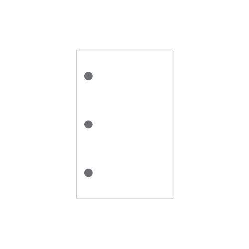 3-Hole Punched Paper 8.5(B.E.) x 5.5