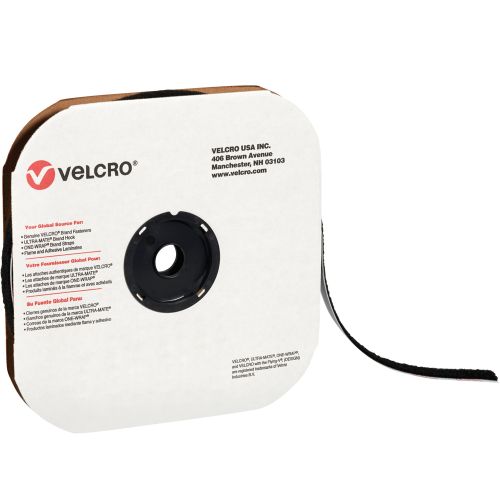 Buy 4 x 75' - Loop - Black VELCRO® Brand Tape - Individual Strips