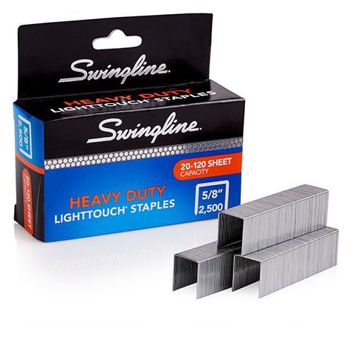 Swingline 5/8" LightTouch Heavy Duty Staples - 2500/Box Image 1