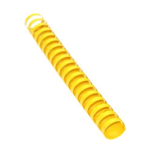 1-1/8" Yellow Plastic Binding Combs - 50pk - Clearance Sale