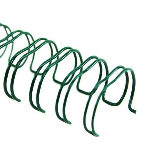 Green 1/4" 2:1 Pitch Twin Loop Wire - 100pk - Clearance Sale Image 1