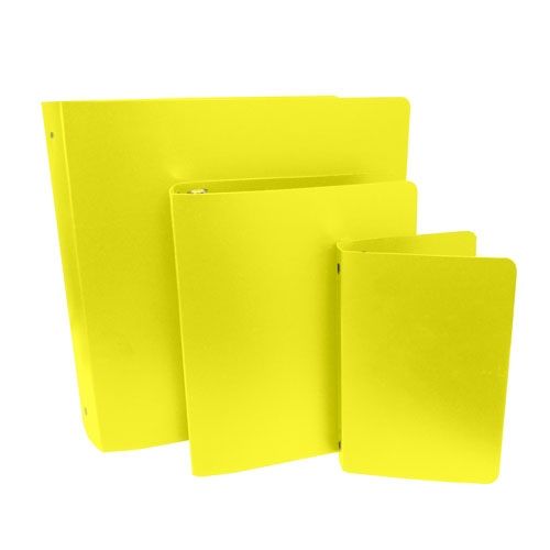 3 Ring Poly Looseleaf Binders Letter Size [.035 Gauge, Letter Size, Yellow, 1-1/2"] 100 /Lot