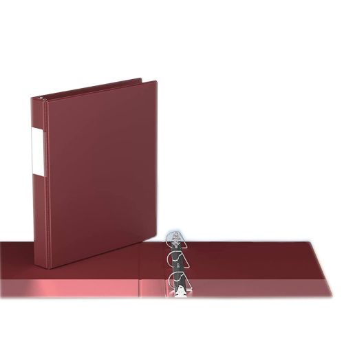 Premium Economy Angle D Ring Binders [Burgundy, Letter Size, 6/Pack]
