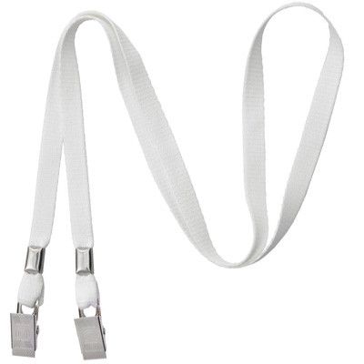 Red Open-Ended Mask Holding Lanyards with Bull Dog Clips (100 Pack)