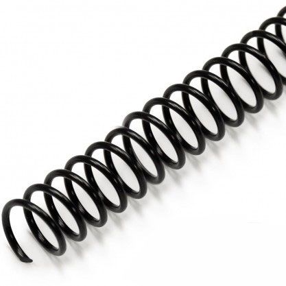 5:1 Black 12" Spiral Plastic Coils Image 1