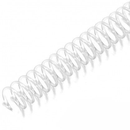 4:1 Clear 12" Spiral Plastic Coils Image 1