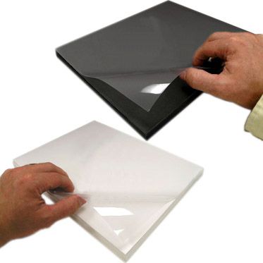 16" x 20 " White Pressure Sensitive Foam Pouch Boards [Gloss Laminate] (10/Bx) Image 2