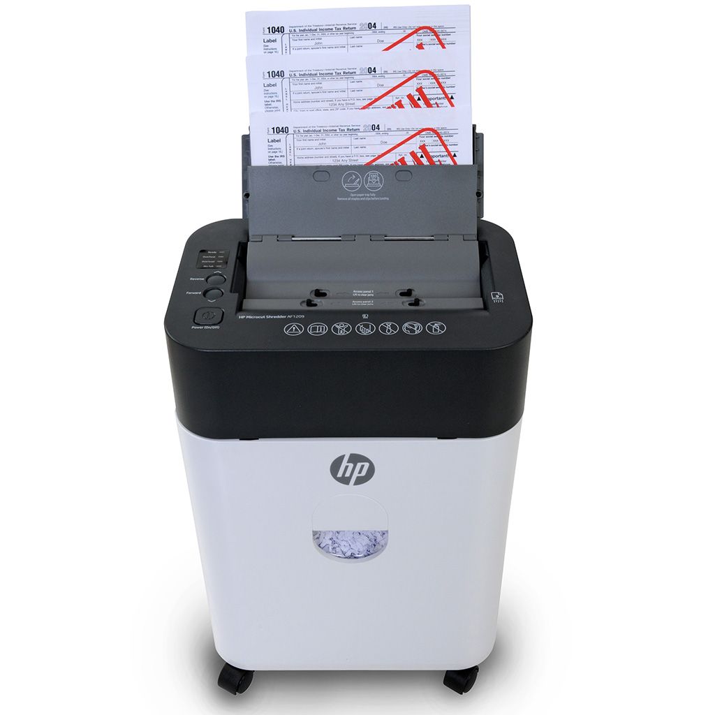 HP AF1209 Auto-Feed Paper Shredder with Automatic Feed Tray and Micro-Cut Security