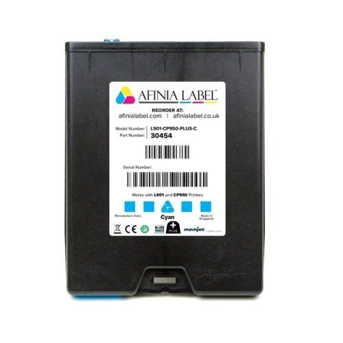 Afinia Label L901/CP950 Plus Cyan Memjet Ink Cartridge Image 1