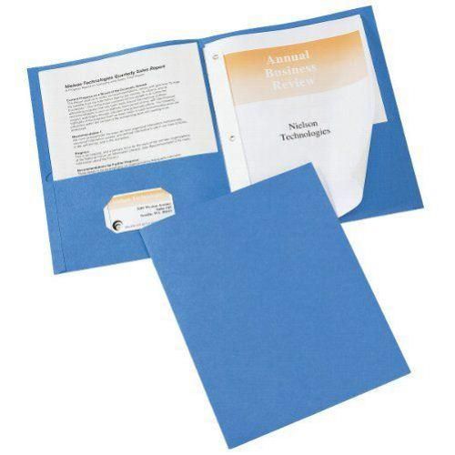 Avery Two Pocket Folder with Fasteners Light Blue 25pk - Clearance Sale (Discontinued)