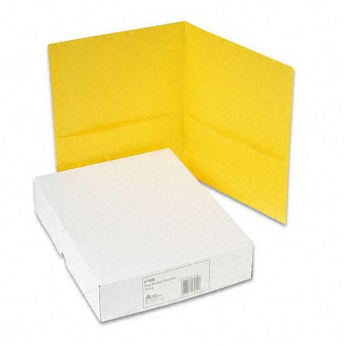 Avery Yellow Two-Pocket Folder 25pk - 47992 - Clearance Sale (Discontinued)