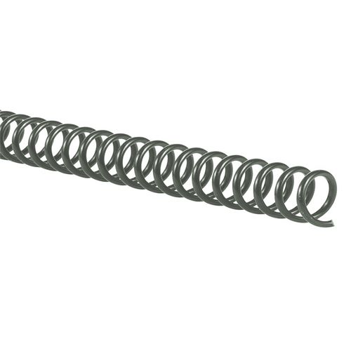 A piece of envirokoil green spiral binding coil