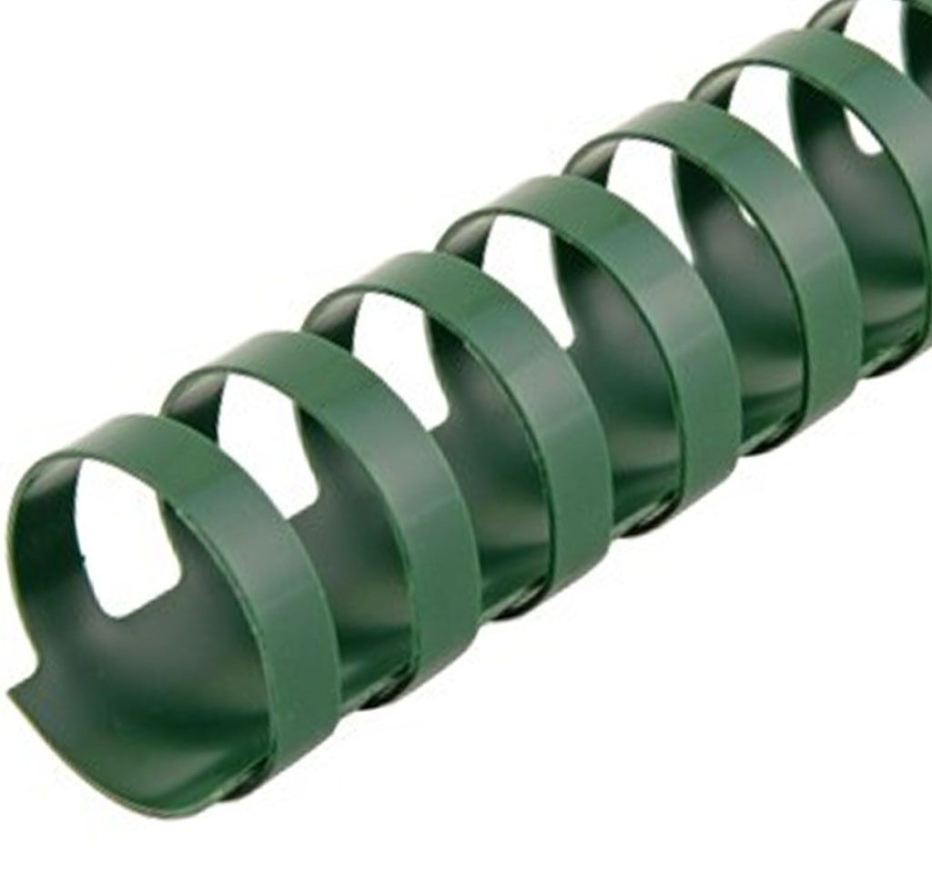 1 ¹/₈" Hunter Green Plastic Binding Combs (100/Bx) 