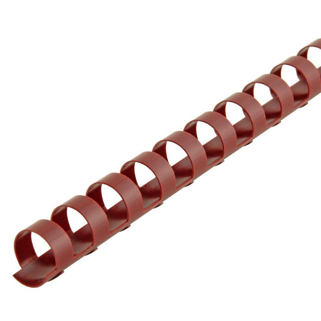 Plastic Comb Binding 19 Ring [Maroon, 9/16"] 100 /Box