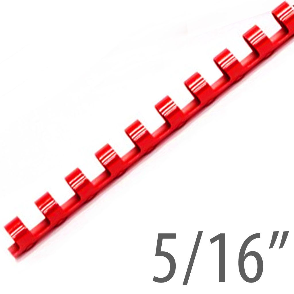 Plastic Comb Binding 19 Ring [Red, 5/16"] 100 /Box