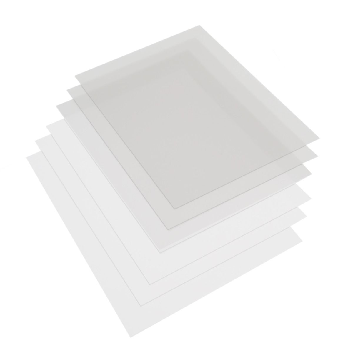 Advantage Linen Clear Front & White Back 2 PC Cover [White, 8.5 X 11] Image 1