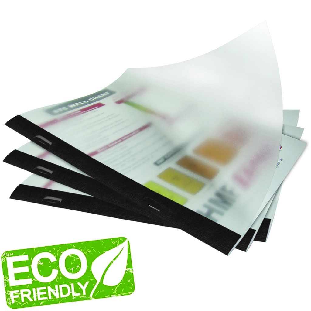 Coverbind Eco Agility Wrap Around Binding Covers [Portrait, Transparent Frost Clear / Black, 11 x 8.5] 30 /Pack
