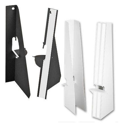 12 Inch Self Stick Easel Backs - Black and White - Single and Double-Wing